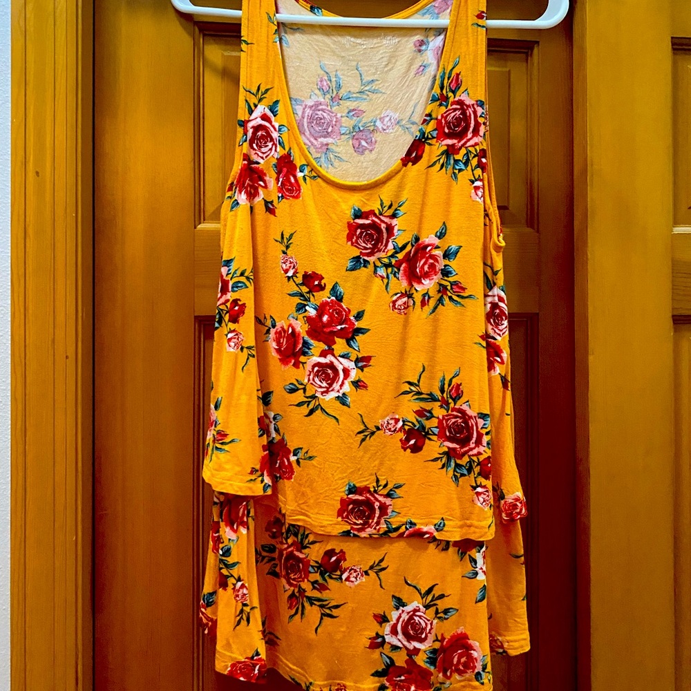 Latched Mama floral nursing tank